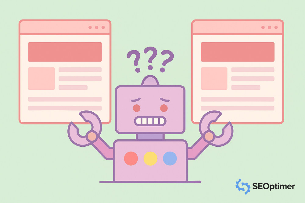 Duplicate content illustration